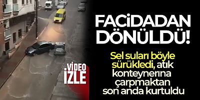 Maltepe'de selde sürüklenen araç kamerada