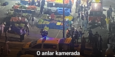 Manav esnafı arasında sopalı kavga: O anlar kamerada