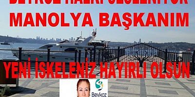 Manolya Demirören'in özel iskelesi