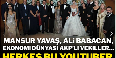 Mansur Yavaş'tan Ali Babacan'a siyaset ve ekonomi dünyasını buluşturan YouTuber düğünü