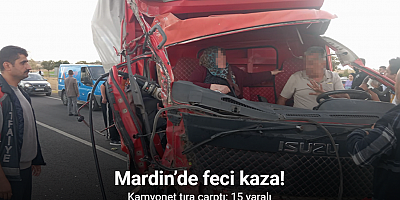 Mardin’de feci kaza: 15 yaralı