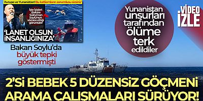 Marmaris'te denizde kaybolan 5 düzensiz göçmeni arama çalışmaları devam ediyor