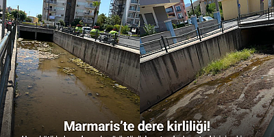Marmaris’te dere kirliliği tepkisi: 