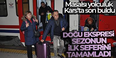 Masalsı yolculuk Kars'ta son buldu: Turistik Doğu Ekspresi sezonun ilk seferini tamamladı