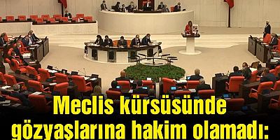 Meclis kürsüsünde gözyaşlarına hakim olamadı: Bu bir cinayettir