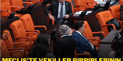 Meclis'te vekiller birbirlerinin üzerine yürüdü