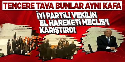 Meclis'te yine bir el hareketi kavgası! İyi Partili Yasin Öztürk'ün hareketi ortalığı karıştırdı