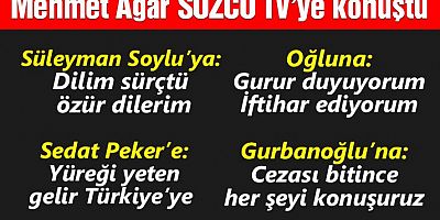 Mehmet Ağar Sözcü TV’ye konuştu