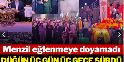 Menzil eğlenmeye doyamadı... Düğün üç gün üç gece sürdü, tarikat şeyhi halay çekti