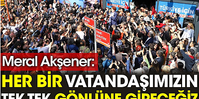 Meral Akşener: Her bir vatandaşımızın tek tek gönlüne gireceğiz