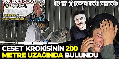 Mermerciye bırakılan ceset krokisinin 200 metre uzağında erkek cesedi bulundu