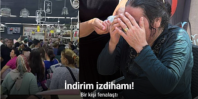 Mersin’de mağaza açılışında izdiham, yaşlı kadın fenalık geçirdi