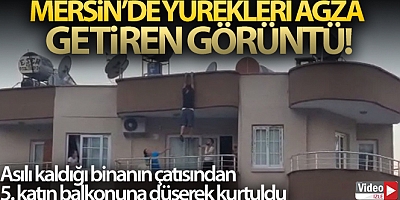 Mersin'de yürekleri ağza getiren görüntü