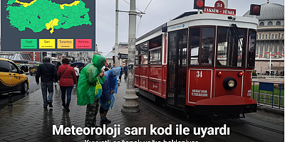 Meteoroloji sarı kod ile uyardı