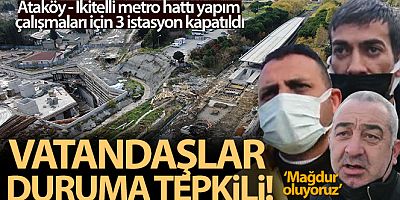 Metro çalışması vatandaşı isyan ettirdi