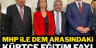 MHP ile DEM Parti arasında Kürtçe eğitim fayı kırılmak üzere