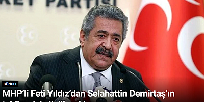 MHP’li Feti Yıldız’dan Selahattin Demirtaş’ın tahliyesiyle ilgili açıklama