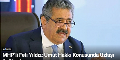 MHP’li Feti Yıldız: Umut Hakkı Konusunda Uzlaşı Sağlandı
