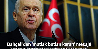 MHP Lideri Bahçeli: 