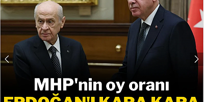 MHP'nin oy oranı Erdoğan'ı kara kara düşündürüyor