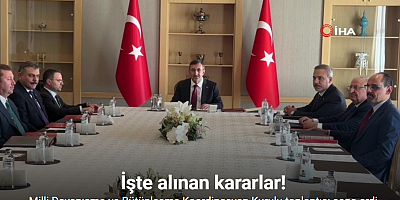 Milli Dayanışma ve Bütünleşme Koordinasyon Kurulu toplantısı sona erdi