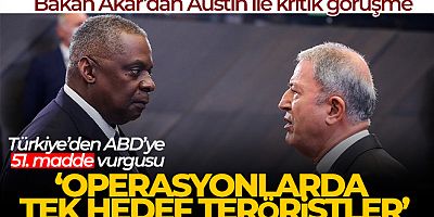 Milli Savunma Bakanı Akar, ABD'li mevkidaşı ile görüştü