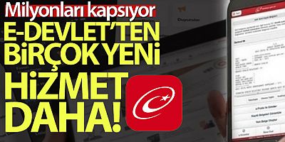 Milyonları kapsıyor! E-Devlet'ten birçok yeni hizmet daha