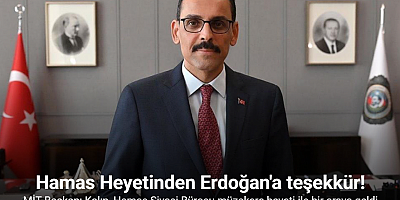 MİT Başkanı Kalın, Hamas Siyasi Bürosu Müzakere Heyeti Başkanı Hayye ile bir araya geldi