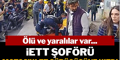 Motosiklet sürücüsüyle kavga eden halk otobüsü şoförü, durağa daldı: Ölü ve yaralılar var