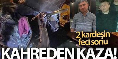 Motosiklete çarpan otomobil ardından karşı yönden gelen kamyonla çarpıştı: 2 kardeş öldü, 1 yaralı