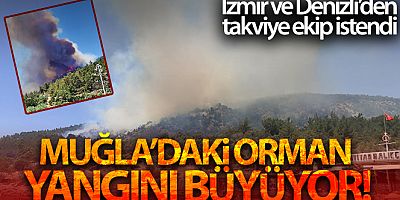 Muğla'daki orman yangını büyüyor