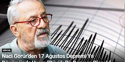 Naci Görür’den 17 Ağustos Depremi Yıl Dönümünde Uyarı: “Büyük Bir Deprem Olacak”