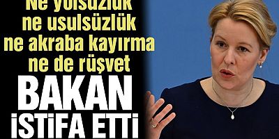 Ne yolsuzluk ne haksızlık… Almanya’nın Aile Bakanı, doktora tezi yüzünden istifa etti