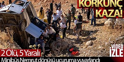 Nemrut dönüşü feci kaza: 2 ölü, 5 yaralı