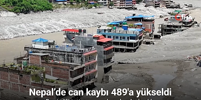 Nepal'deki sel felaketinde can kaybı 489'a yükseldi