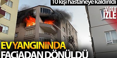 Niğde'deki ev yangınında faciadan dönüldü: 10 kişi hastaneye kaldırıldı