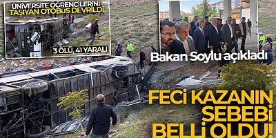 Niğde'deki feci kazanın sebebi belli oldu! Bakan Soylu açıkladı