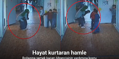 Öğretmen, boğazına yiyecek kaçan Suriyeli öğrencisini heimlich manevrası ile kurtardı