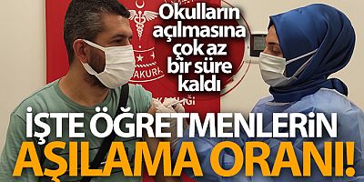 Öğretmenlerin yüzde 83'ü aşı oldu
