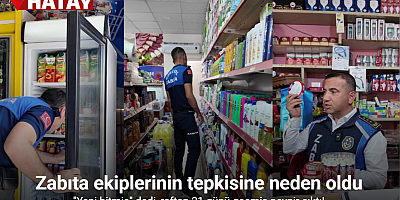 Okul çevresindeki iş yerinde son kullanma tarihi geçmiş ürün satan marketçi kendini 