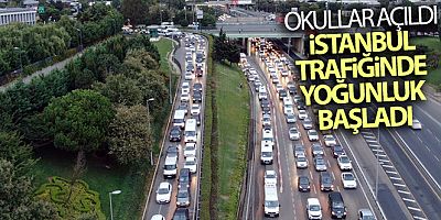 Okullar açıldı, İstanbul trafiğinde yoğunluk başladı
