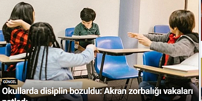 Okullarda disiplin bozuldu: Akran zorbalığı vakaları patladı