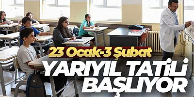 Okullarda yarıyıl tatili yarın başlıyor