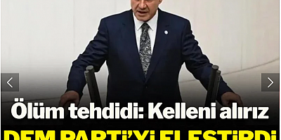 Ölüm tehdidi: Kelleni alırız! DEM Parti'yi eleştirdi, ses Kandil'den geldi