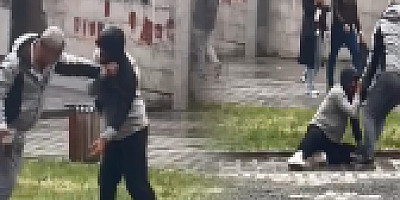 Önce yerde sürükledi; sonra kaldırım taşıyla dövdü