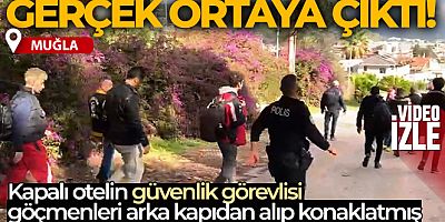 Otelde kaçak olarak konaklayan 21 düzensiz göçmen ve güvenlik görevlisi yakalandı