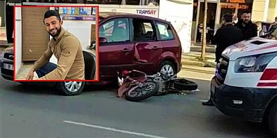 Otomobile çarpmamak için ani manevra yapan motosiklet sürücüsü yaşamını yitirdi