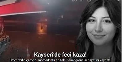 Otomobilin çarptığı motosikletli tıp fakültesi öğrencisi hayatını kaybetti