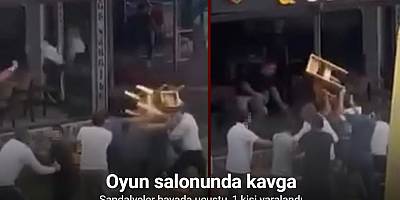 Oyun salonunda kavga: Sandalyeler havada uçuştu, 1 kişi yaralandı