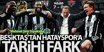 ÖZET İZLE| Beşiktaş 7-0 Hatayspor Maç Özeti ve Golleri İzle